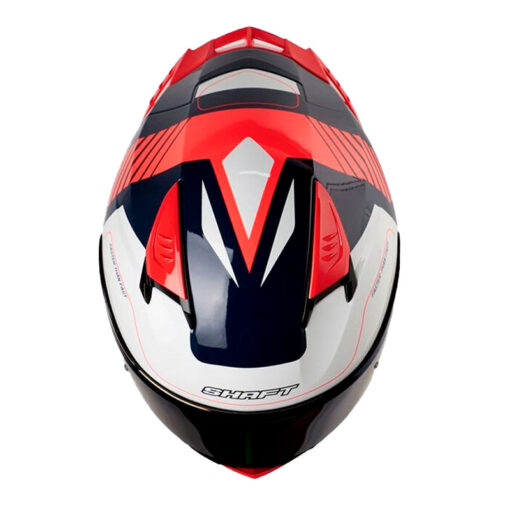 Casco Shaft 590Sr Rapid Azul Oscuro Naranja Visor Iridium Azul 2 - ZONABIKER LA 21 1