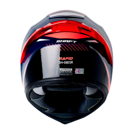 Casco Shaft 590Sr Rapid Azul Oscuro Naranja Visor Iridium Azul 3 - ZONABIKER LA 21 2