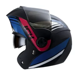 Casco Ich 3110 Blitz Negro Azul Visor Random