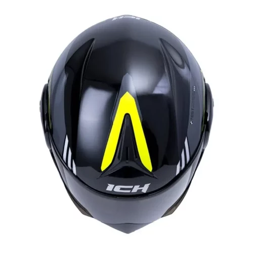 Casco Ich 3110 Ginex Negro Amarillo Visor Random 2 - ZONABIKER LA 21 1