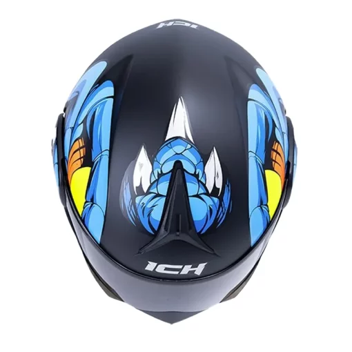 Casco Ich 3110 Nidhog Negro Azul Visor Random 2 - ZONABIKER LA 21 1