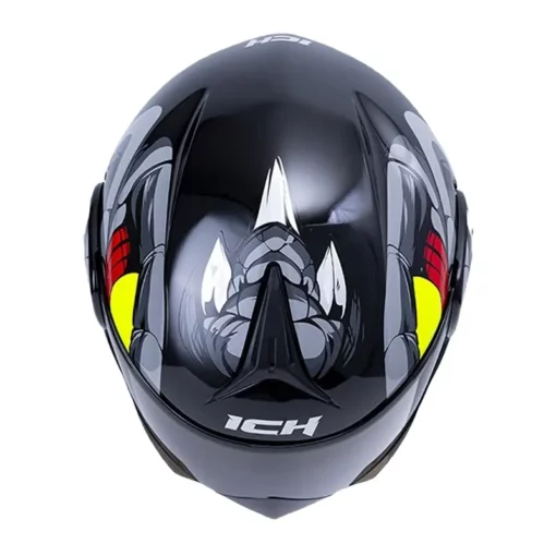 Casco Ich 3110 Nidhog Negro Gris Visor Random 2 - ZONABIKER LA 21 1