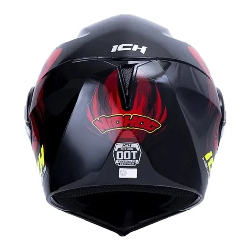 Casco Ich 3110 Nidhog Negro Rojo Visor Random 3 - ZONABIKER LA 21 2