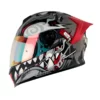 Casco Shaft 502sp Voltaire Gris Visor Revo Rojo