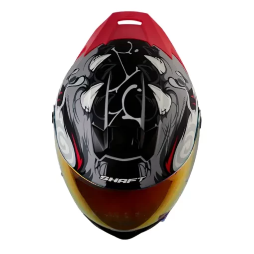 Casco Shaft 502sp Voltaire Gris Visor Revo Rojo 2 - ZONABIKER LA 21 1