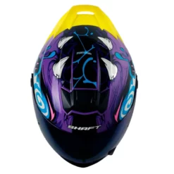 Casco Shaft 502sp Voltaire Morado Azul Visor Iridium Azul 2 - ZONABIKER LA 21 4