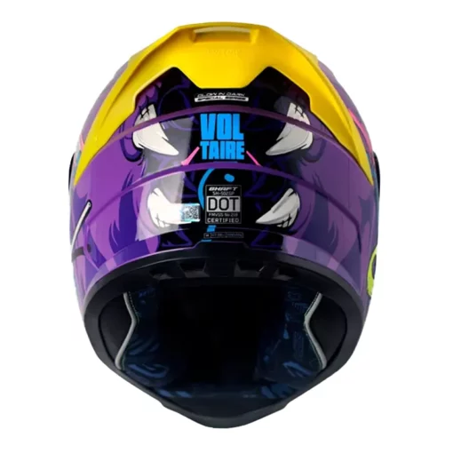 Casco Shaft 502sp Voltaire Morado Azul Visor Iridium Azul 3 - ZONABIKER LA 21 2