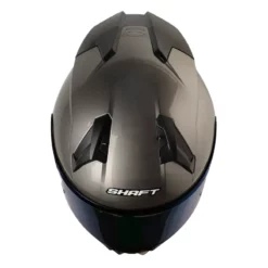 Casco Shaft 560 Solid Gris Metalico Visor Iridium Azul 2 - ZONABIKER LA 21 4