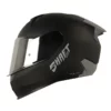 Casco Shaft 560 Solid Negro Silver Visor Iridium Silver