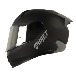 Casco Shaft 560 Solid Negro Silver Visor Iridium Silver