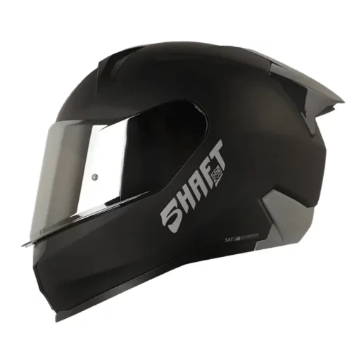 Casco Shaft 560 Solid Negro Silver Visor Iridium Silver