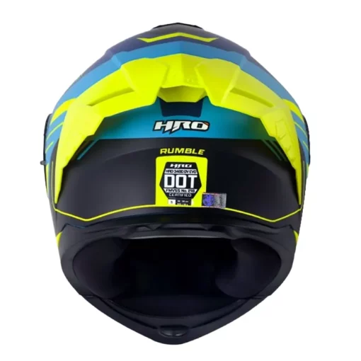 Casco Hro 3480dv Evo Rumble Azul Amarillo Visor Iridium Azul 3 - ZONABIKER LA 21 2