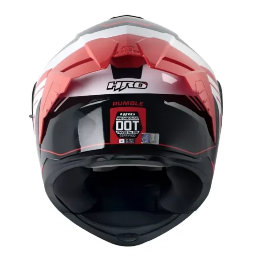Casco Hro 3480dv Evo Rumble Blanco Rojo Visor Iridium Azul 3 - ZONABIKER LA 21 2