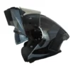 Casco Hro 3480dv Evo Rumble Gris Oscuro Visor Iridium Silver