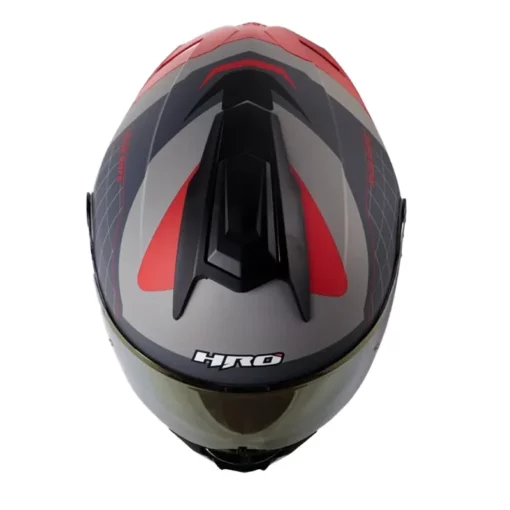 Casco Hro 3480dv Evo Rumble Gris Rojo Visor Iridium Rojo 2 - ZONABIKER LA 21 1