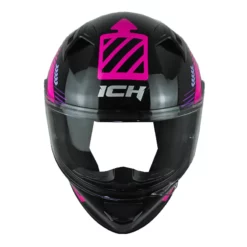 Casco Ich 503 Cyberpunk Negro Fucsia 2 - ZONABIKER LA 21 4