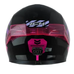 Casco Ich 503 Cyberpunk Negro Fucsia 3 - ZONABIKER LA 21 5