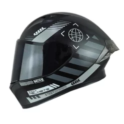 Casco Ich 503 Cyberpunk Negro Gris Visor Smoke