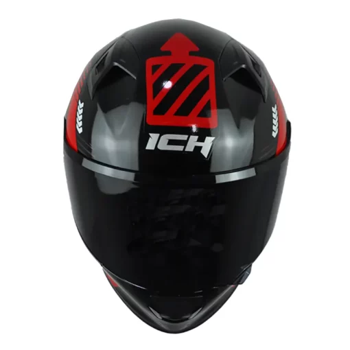 Casco Ich 503 Cyberpunk Negro Rojo Visor Smoke 2 - ZONABIKER LA 21 1