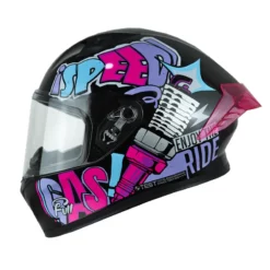 Casco Ich 503 Magic Negro Lila