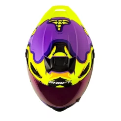 Casco Shaft 502sp Dyskull Morado Oscuro Amarillo 2 - ZONABIKER LA 21 4