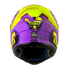 Casco Shaft 502sp Dyskull Morado Oscuro Amarillo 3 - ZONABIKER LA 21 5