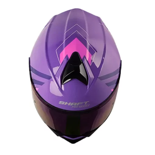 Casco Shaft Pro 4000Dv Evo Merlo Morado Fucsia Visor Iridium Morado 2 - ZONABIKER LA 21 1