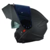 Casco Shaft Pro 4000Dv Evo Solid Negro Visor Iridium Azul