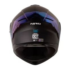 Casco Hro 3480dv Evo Solid Negro Azul Visor Iridium Azul 3 - ZONABIKER LA 21 5