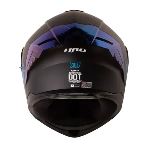 Casco Hro 3480dv Evo Solid Negro Azul Visor Iridium Azul 3 - ZONABIKER LA 21 2