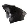 Casco Hro 3480dv Evo Solid Negro Gris Visor Smoke Claro Iridium Silver