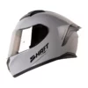 Casco Shaft 582Sp Evo Solid Gris Negro Visor Claro Iridium Silver