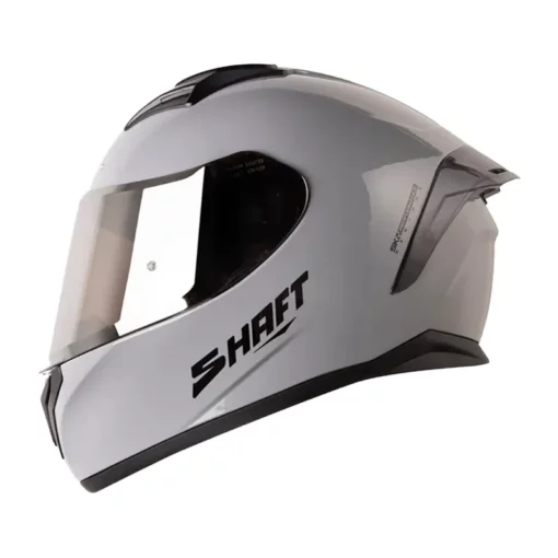 Casco Shaft 582Sp Evo Solid Gris Negro Visor Claro Iridium Silver