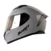 Casco Shaft 582Sp Evo Solid Gris Negro Visor Transparente Iridium Silver