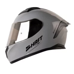 Casco Shaft 582Sp Evo Solid Gris Negro Visor Transparente Iridium Silver