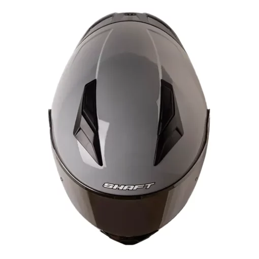 Casco Shaft 582Sp Evo Solid Gris Negro Visor Transparente Iridium Silver 2 - ZONABIKER LA 21 1
