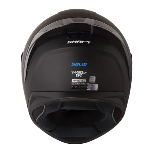 Casco Shaft 582Sp Evo Solid Negro Azul Visor Smoke Iridium Azul 3 - ZONABIKER LA 21 2