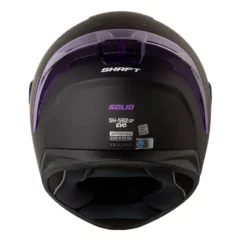 Casco Shaft 582Sp Evo Solid Negro Morado Visor Transparente Iridium Morado 3 - ZONABIKER LA 21 5