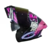 Casco Hro 3480dv Evo Tags Azul Morado Visor Iridium Morado