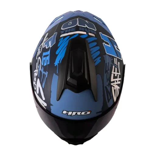 Casco Hro 3480dv Evo Tags Azul Oscuro Visor Iridium Azul 2 - ZONABIKER LA 21 1