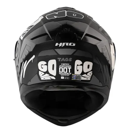 Casco Hro 3480dv Evo Tags Negro Gris Visor Iridium Azul 3 - ZONABIKER LA 21 2