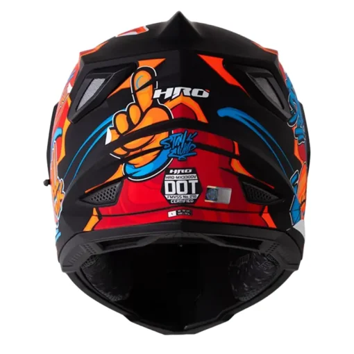 Casco Hro Mx 330Dv Stay Wild Rojo Azul Visor Iridium Azul 3 - ZONABIKER LA 21 2