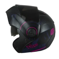 Casco Ich 3110 Air_Forza Negro Fucsia Visor Smoke