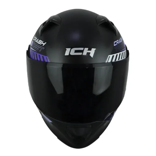 Casco Ich 3120 Color Test Negro Lila Visor Smoke 2 - ZONABIKER LA 21 1