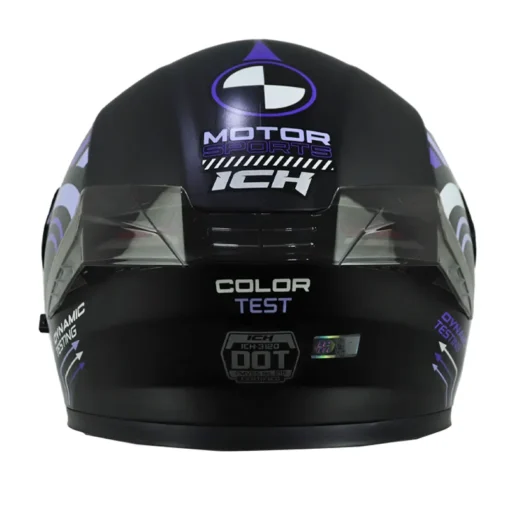 Casco Ich 3120 Color Test Negro Lila Visor Smoke 3 - ZONABIKER LA 21 2