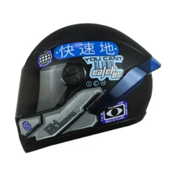 Casco Ich 501sp Arigato Negro Azul Visor Smoke