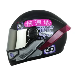 Casco Ich 501sp Arigato Negro Fucsia Visor Silver