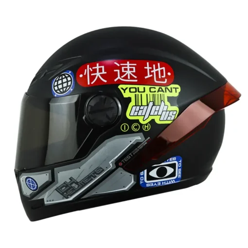 Casco Ich 501sp Arigato Negro Rojo Visor Smoke