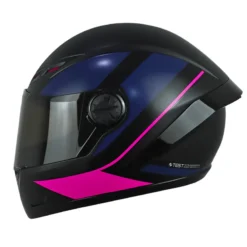 Casco Ich 501sp Deus Negro Fucsia Visor Smoke