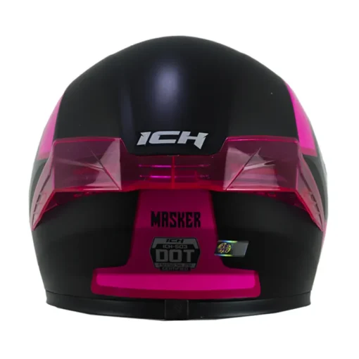 Casco Ich 503 Masker Negro Fucsia Visor Smoke 3 - ZONABIKER LA 21 2